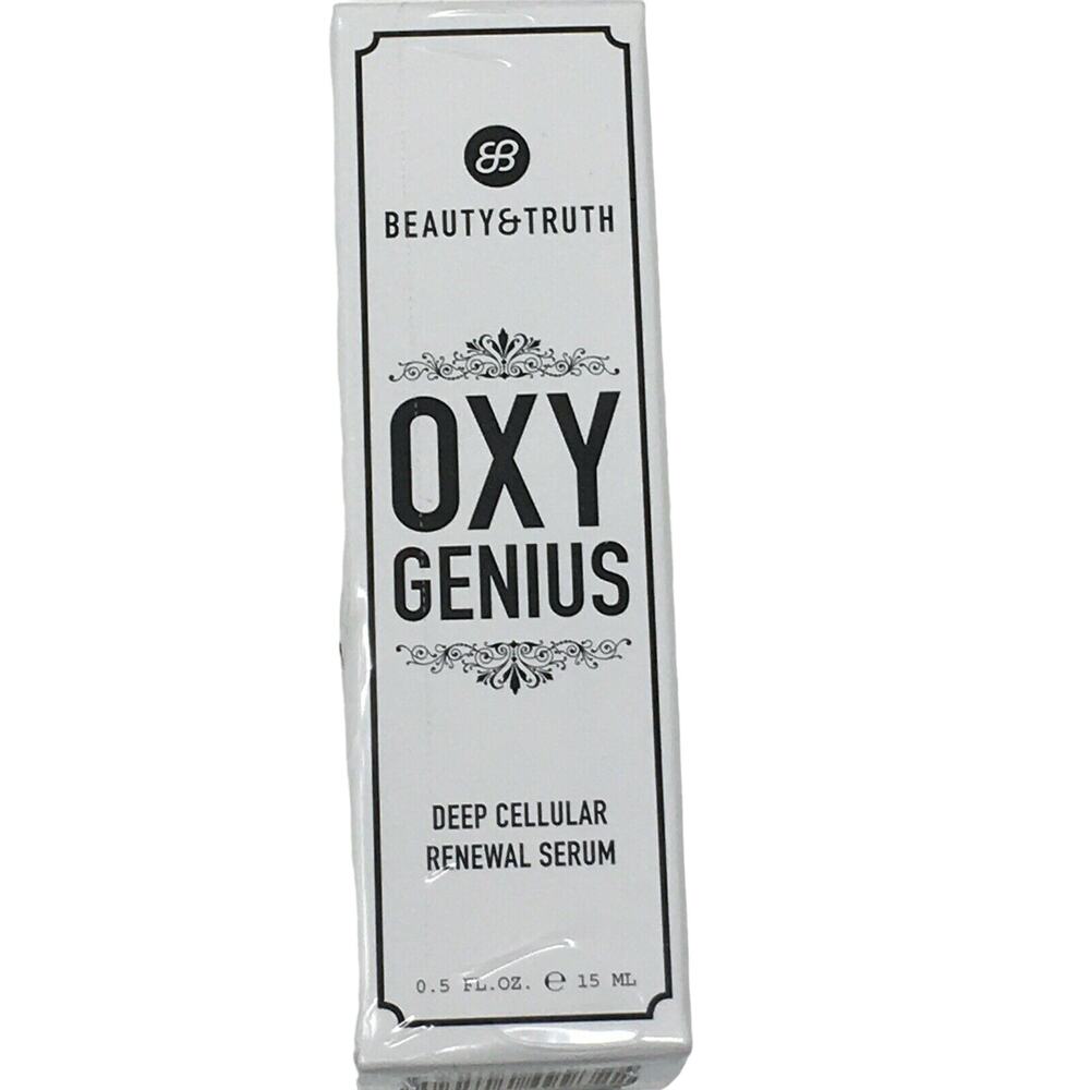 BEAUTY & TRUTH Oxy Genius Anti Aging Deep Cellular Renewal Serum 0.5 oz NEW